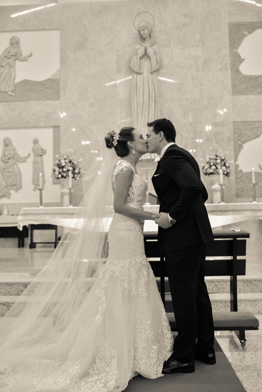 Retrato de noiva em fotografia de casamento